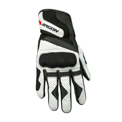 Argon Charge Leather Road Gloves - Black/White