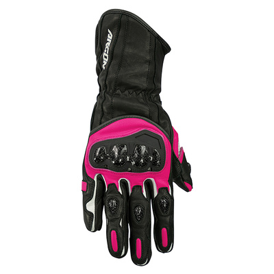 Argon Ladies Rush Leather Road Gloves - Black/Pink
