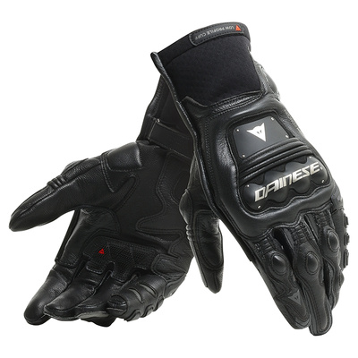 Dainese Steel-Pro In Leather Gloves - Black/Anthracite
