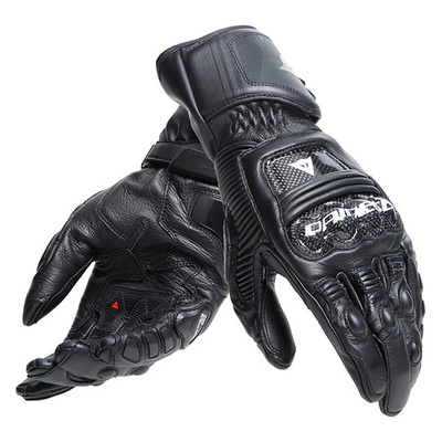 Dainese Druid 4 Leather Gloves - Black/Black/Charcoal Grey