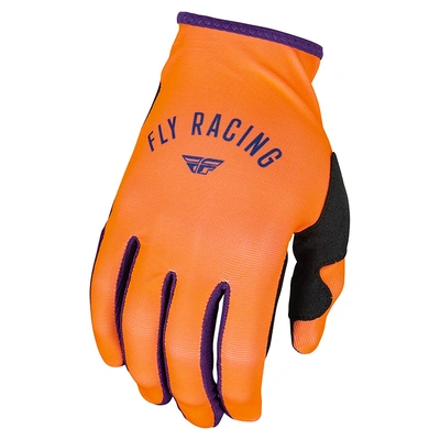 Fly Racing Lite MX Gloves - Neon Coral/Deep Purple