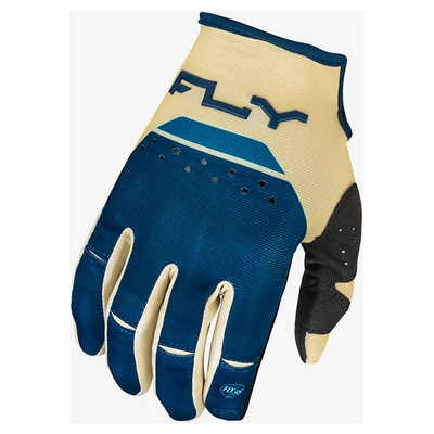 Fly Racing Kinetic Reload MX Gloves - Ivory/Navy/Cobalt