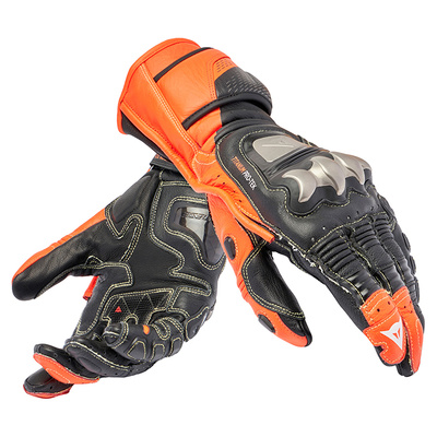 Dainese Full Metal 7 Gloves - Black/Fluro Red