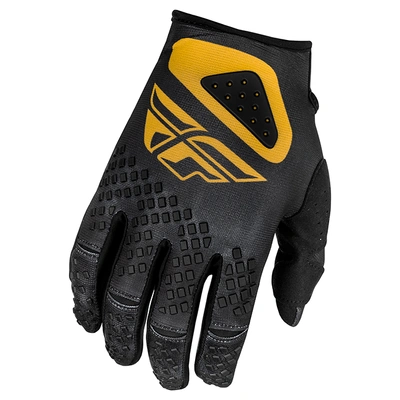 Fly Racing 2025 Kinetic Center MX Gloves - Black/Gold