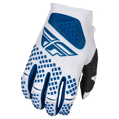 Fly Racing 2025 Kinetic Center MX Gloves - Dark Blue/White