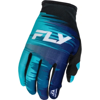 Fly Racing 2026 Womens Lite MX Gloves - Aqua/Navy/White