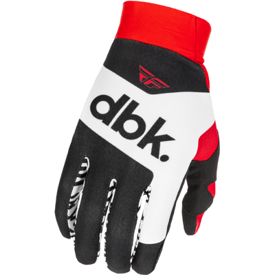 Fly Racing 2026 Pro Lite DBK MX Gloves - Black/White/Red