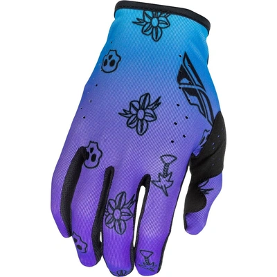 Fly Racing 2026 Lite SE Outline MX Gloves - Purple/Blue/Black