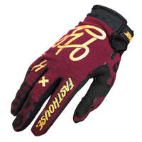 Fasthouse Speed Style Golden Womens Gloves - Maroon