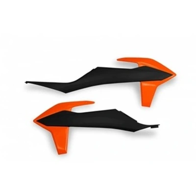 UFO KTM Radiator Covers - EXC/EXC-F 20-21 - Black/Orange