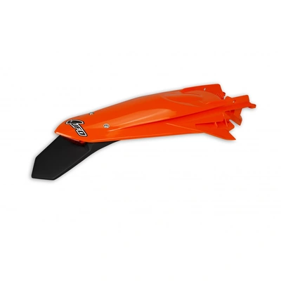 UFO Enduro Rear Fender W/Led - KTM EXC/EXC-F 20-23 - Orange