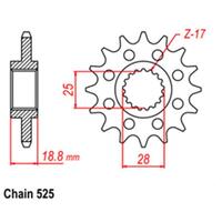Front Sprocket - Aprilia - 525 - Steel - 15T