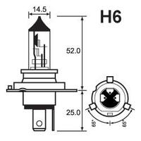 CPR 12V 60/35 H6 Halogen H4 Bulb