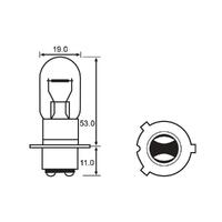 Bulb - Headlight 6V 35/35W - P15D-3