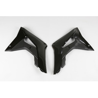 UFO Radiator Shrouds - Honda - CRF250R 18-21/450R 17-20 - Black