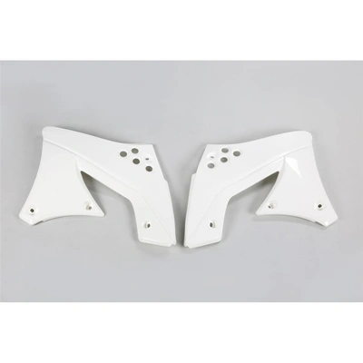 UFO Radiator Shrouds - Kawasaki KX250F 10-11 - White