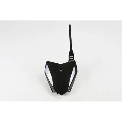 UFO Kawasaki Front No. Plate - KLX110 10-25 - Black