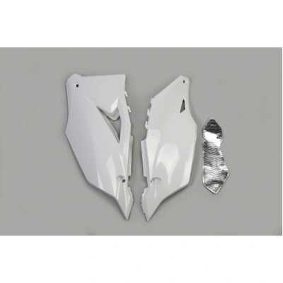 UFO Kawasaki Side Panels - KX250F 21-22/KX450F 19-22 - White