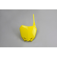 UFO Front Number Plate - Suzuki RMZ 250 10-18/RMZ 450 18-17 - Yellow (01-18)