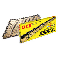 D.I.D Pro Street X-Ring Chain [ZB] - 530VX-3 - 120 Link - Gold/Black