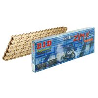 D.I.D Super Street X-Ring 530ZVM-X 122L ZB Chain - Gold/Gold 122L