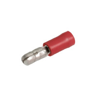 MALE BULLET RED 4MM