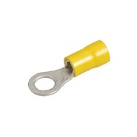 Narva 6.3mm Ring Terminal Yellow (12 Pack)