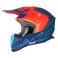 Just1 J18 MIPS Vertigo Helmet - Blue/White/Fluro Orange