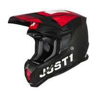 Just1 J22 Adrenaline Helmet - Red/White/Carbon