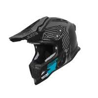 Just1 J12 Carbon Syncro Helmet - Black/Turquoise