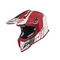 Just1 J12 Carbon Syncro Helmet - Grey/Red