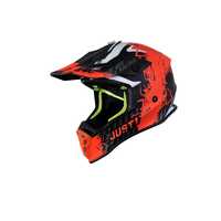 Just1 J38 Mask Helmet - Orange/Titanium/Black