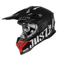 Just1 J39 Rock Helmet - Red/White/Matte Black