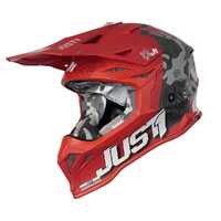 Just1 J39 Kinetic Helmet - Grey/Matte Red