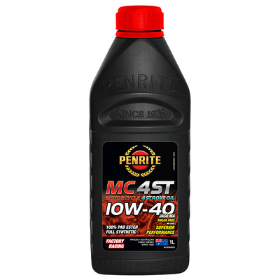 Penrite MC-4ST 10W-40 100% PAO Ester Full Synthetic Oil - 1 Litre