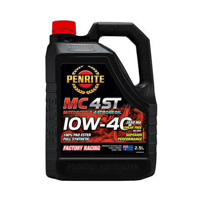 Penrite MC-4ST 10W-40 100% PAO Ester Full Synthetic Oil - 2.5 Litre