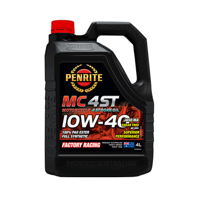 Penrite MC-4ST 10W-40 100% PAO Ester Full Synthetic Oil - 4 Litres
