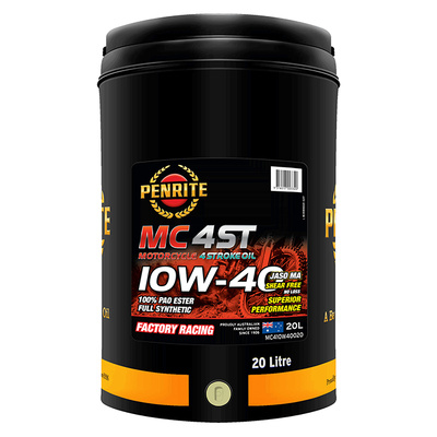 Penrite MC-4ST 10W-40 100% PAO Ester Full Synthetic Oil - 20 Litres