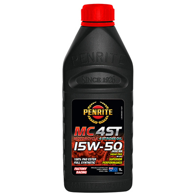 Penrite MC-4ST 15W-50 100% PAO Ester Full Synthetic Oil - 1 Litre