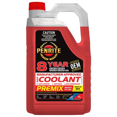 Penrite Red OEM Coolant Premix - 5 Litres