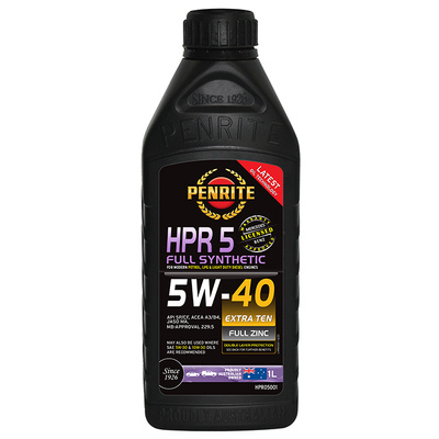 Penrite HPR 5 5W-40 Full Synthetic Oil - 1 Litre