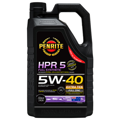 Penrite HPR 5 5W-40 Full Synthetic Oil - 5 Litres