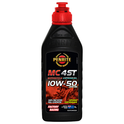 Penrite MC-4ST 10W-50 100% PAO Ester Full Synthetic - 1 Litre