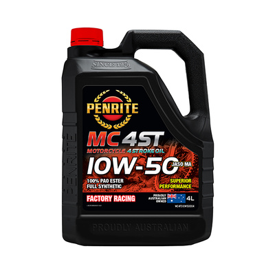 Penrite MC-4ST 10W-50 100% PAO Ester Full Synthetic - 4 Litres