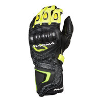 Macna Track R Glove - Black/Grey/Fluro Yellow