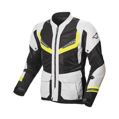 Macna Aerocon Jacket - Night Eye/Fluro Yellow