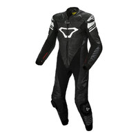 Macna Tracktix 1 Pce Suit - Black/White