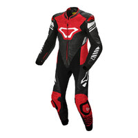Macna Tracktix 1 Pce Suit - Black/Red/White
