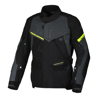 Macna Mundial Jacket - Night Eye/Grey/Black/Fluro Yellow