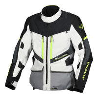 Macna Domane Jacket - Light Grey/Fluro Yellow